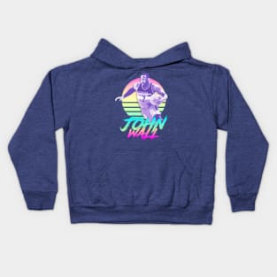 John Wall Retro Futuristic Aesthetic Kids Hoodie